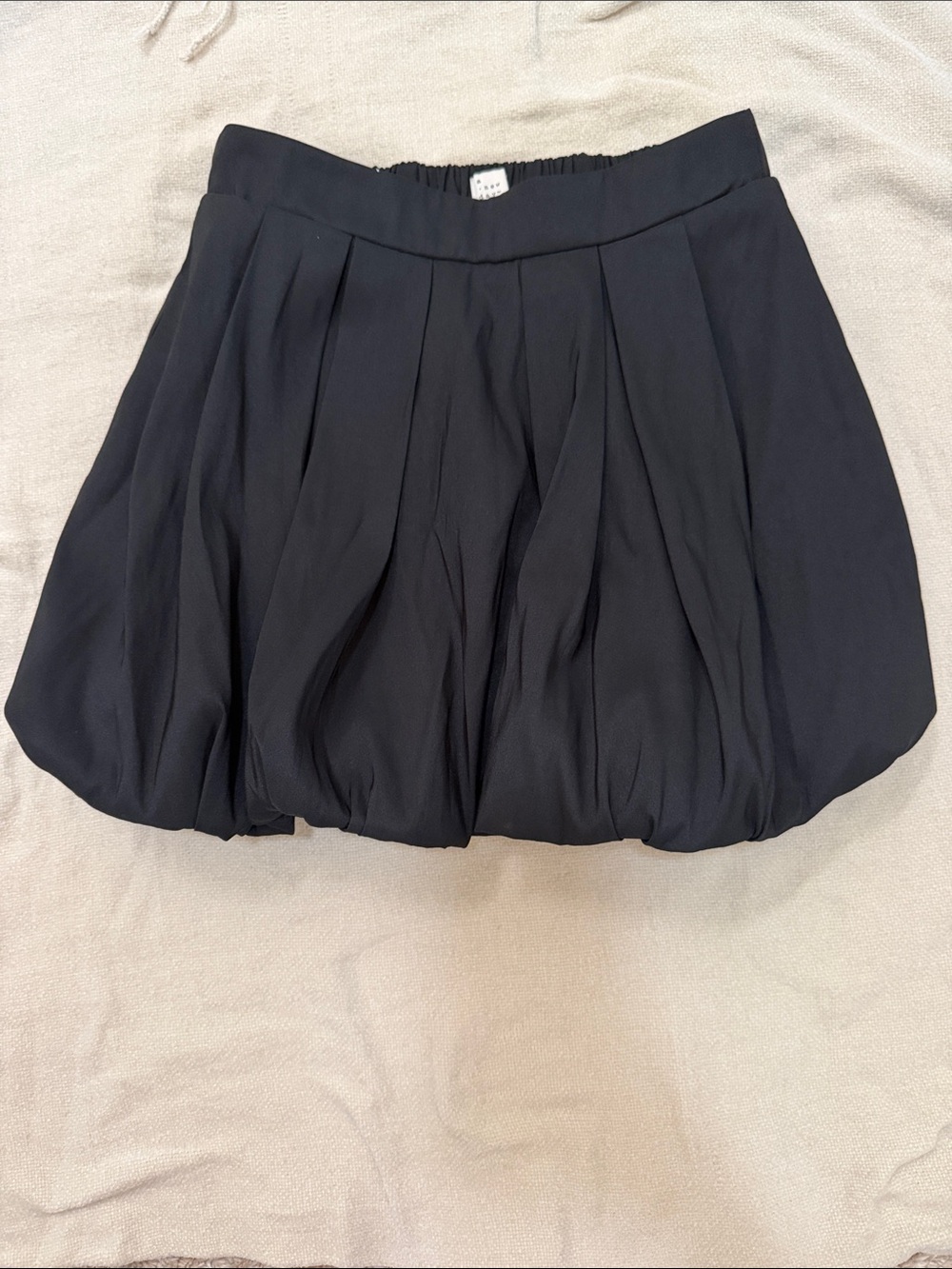 a new day Black Bubble Pleated Skirt